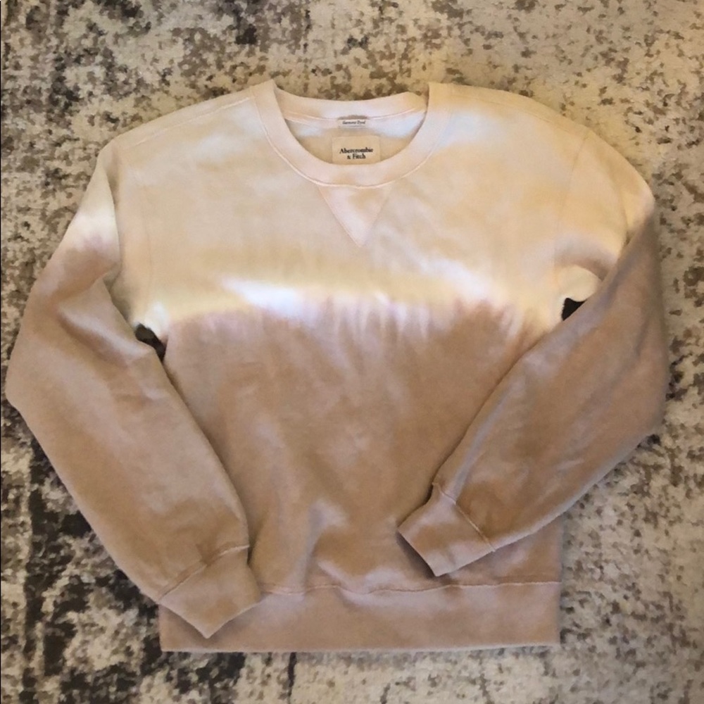 A&F Tie Dye Crew Neck Sweatshirt